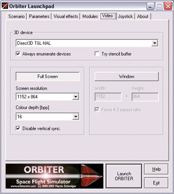 Alte Version: Orbiter 2006
