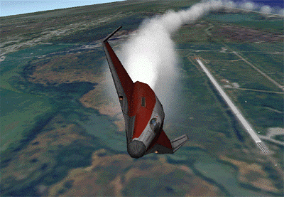 Delta-Glider Model und Texturen von Roger "Frying Tiger" Long. Instrumentenbrett von Martin Schweiger