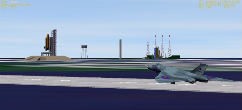 Vulcan landing at the Sydney Shuttle Landing Facility